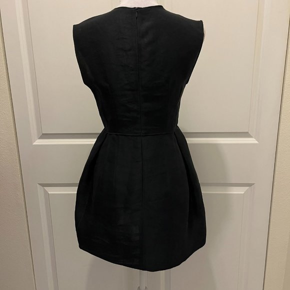 Ter et Bantine Black Dress with Pockets in 100% Silk - Picture 7 of 16